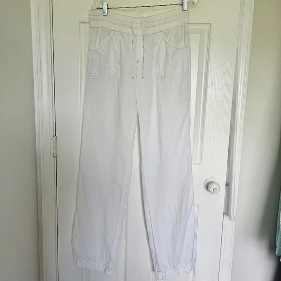 Athleta Lakeside 100% Linen Pant Size 8 Tall - Picture 3 of 16